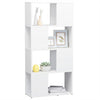 Stella Homewares Book Cabinet Room Divider White 60x24x124.5 cm Engineered Wood