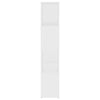 Stella Homewares Book Cabinet Room Divider White 60x24x124.5 cm Engineered Wood