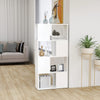 Stella Homewares Book Cabinet Room Divider White 60x24x124.5 cm Engineered Wood