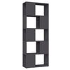 Stella Homewares Book Cabinet Room Divider Grey 60x24x155 cm Engineered Wood