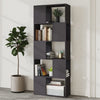 Stella Homewares Book Cabinet Room Divider Grey 60x24x155 cm Engineered Wood