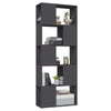 Stella Homewares Book Cabinet Room Divider Grey 60x24x155 cm Engineered Wood