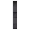 Stella Homewares Book Cabinet Room Divider Grey 60x24x155 cm Engineered Wood