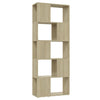 Stella Homewares Book Cabinet Room Divider Sonoma Oak 60x24x155 cm