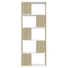 Stella Homewares Book Cabinet Room Divider White&Sonoma Oak 60x24x155 cm