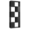 Stella Homewares Book Cabinet Room Divider High Gloss Black 60x24x155 cm