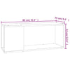 Stella Homewares TV Cabinet White 80x24x32 cm Engineered Wood