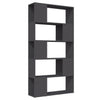 Stella Homewares Book Cabinet Room Divider Grey 80x24x155 cm Engineered Wood