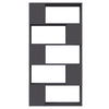 Stella Homewares Book Cabinet Room Divider Grey 80x24x155 cm Engineered Wood