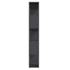 Stella Homewares Book Cabinet Room Divider Grey 80x24x155 cm Engineered Wood