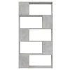 Stella Homewares Book Cabinet Room Divider Concrete Grey 80x24x155 cm Engineered Wood