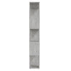 Stella Homewares Book Cabinet Room Divider Concrete Grey 80x24x155 cm Engineered Wood