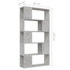 Stella Homewares Book Cabinet Room Divider Concrete Grey 80x24x155 cm Engineered Wood