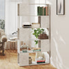 Stella Homewares Book Cabinet Room Divider Concrete Grey 80x24x155 cm Engineered Wood