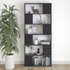 Stella Homewares Book Cabinet Room Divider Grey 80x24x186 cm Engineered Wood