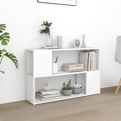 Stella Homewares Book Cabinet White 100x24x63 cm Engineered Wood