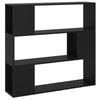 Stella Homewares Book Cabinet Room Divider Black 100x24x94 cm