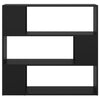 Stella Homewares Book Cabinet Room Divider Black 100x24x94 cm