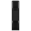 Stella Homewares Book Cabinet Room Divider Black 100x24x94 cm