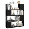 Stella Homewares Book Cabinet Room Divider Black 100x24x124 cm