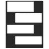 Stella Homewares Book Cabinet Room Divider Black 100x24x124 cm