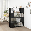 Stella Homewares Book Cabinet Room Divider Black 100x24x124 cm