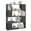 Stella Homewares Book Cabinet Room Divider Grey 100x24x124 cm