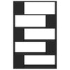 Stella Homewares Book Cabinet Room Divider Black 100x24x155 cm Engineered Wood