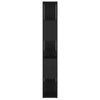 Stella Homewares Book Cabinet Room Divider Black 100x24x155 cm Engineered Wood