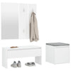 Stella Homewares Hallway Furniture Set White Engineered Wood