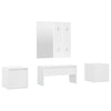 Stella Homewares Hallway Furniture Set White Engineered Wood
