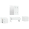 Stella Homewares Hallway Furniture Set White Engineered Wood