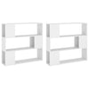Stella Homewares Book Cabinet Room Divider White 100x24x188 cm