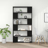 Stella Homewares Book Cabinet Room Divider Black 100x24x188 cm