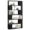 Stella Homewares Book Cabinet Room Divider Black 100x24x188 cm
