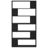 Stella Homewares Book Cabinet Room Divider Black 100x24x188 cm