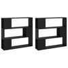 Stella Homewares Book Cabinet Room Divider Black 100x24x188 cm