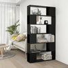 Stella Homewares Book Cabinet Room Divider Black 100x24x188 cm