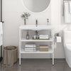 Stella Homewares Bathroom Washbasin Frame White 79x38x83 cm Iron