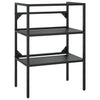 Stella Homewares Bathroom Washbasin Frame Black 59x38x83 cm Iron