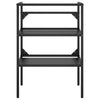 Stella Homewares Bathroom Washbasin Frame Black 59x38x83 cm Iron