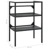Stella Homewares Bathroom Washbasin Frame Black 59x38x83 cm Iron