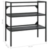 Stella Homewares Bathroom Washbasin Frame Black 79x38x83 cm Iron