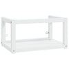 Stella Homewares Wall-mounted Bathroom Washbasin Frame White 59x38x31 cm Iron