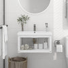 Stella Homewares Wall-mounted Bathroom Washbasin Frame White 59x38x31 cm Iron