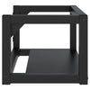 Stella Homewares Wall-mounted Bathroom Washbasin Frame Black 59x38x31 cm Iron