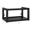 Stella Homewares Wall-mounted Bathroom Washbasin Frame Black 59x38x31 cm Iron