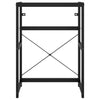 Stella Homewares Bathroom Washbasin Frame Black 59x38x83 cm Iron
