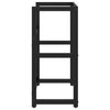 Stella Homewares Bathroom Washbasin Frame Black 59x38x83 cm Iron