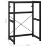 Stella Homewares Bathroom Washbasin Frame Black 59x38x83 cm Iron